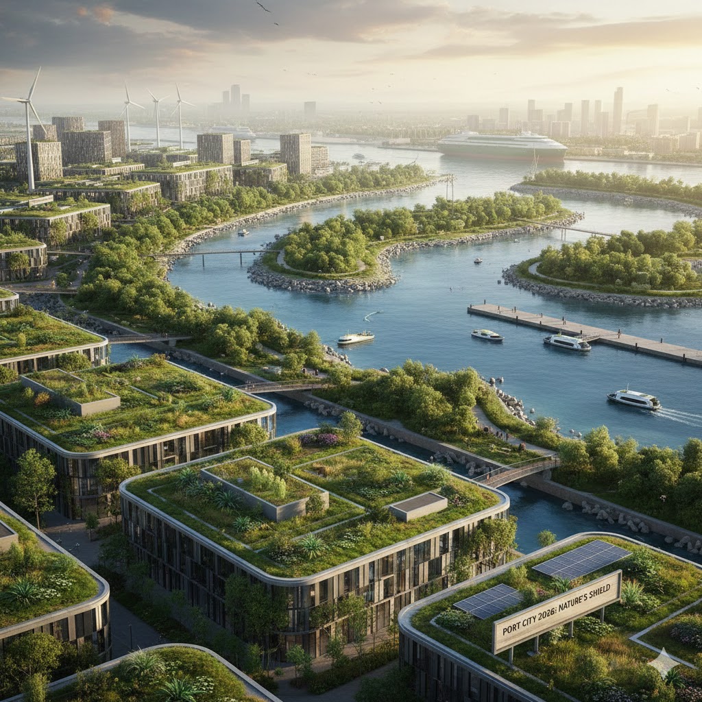 Nature-based solutions in a port environment